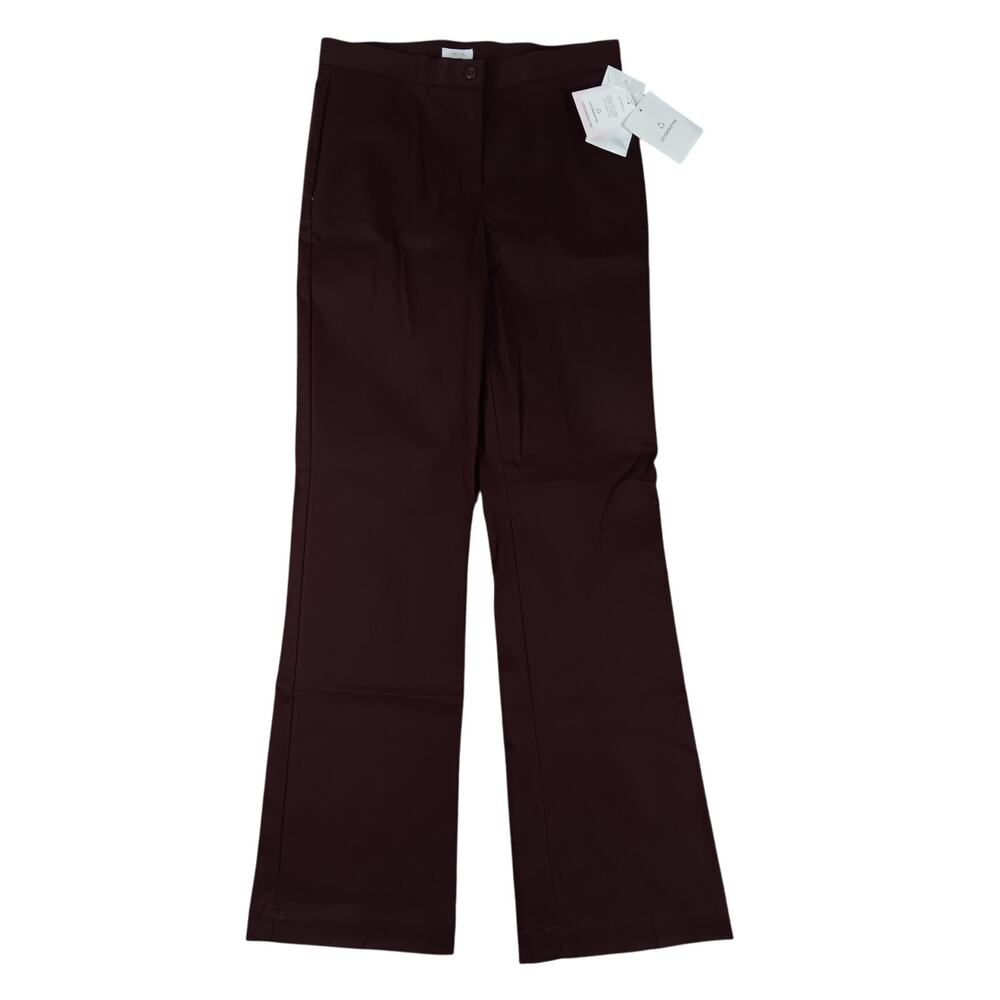 Tabitha Liz Claiborne Slacks Womens 6 30X33 Dark Maroon Red Casual Work